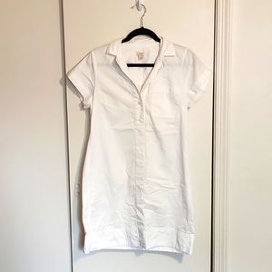 J Crew white cotton summer dress